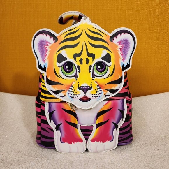Loungefly Lisa Frank Forrest Tiger Cosplay Mini Backpack Rainbow 90s NEW main image 6